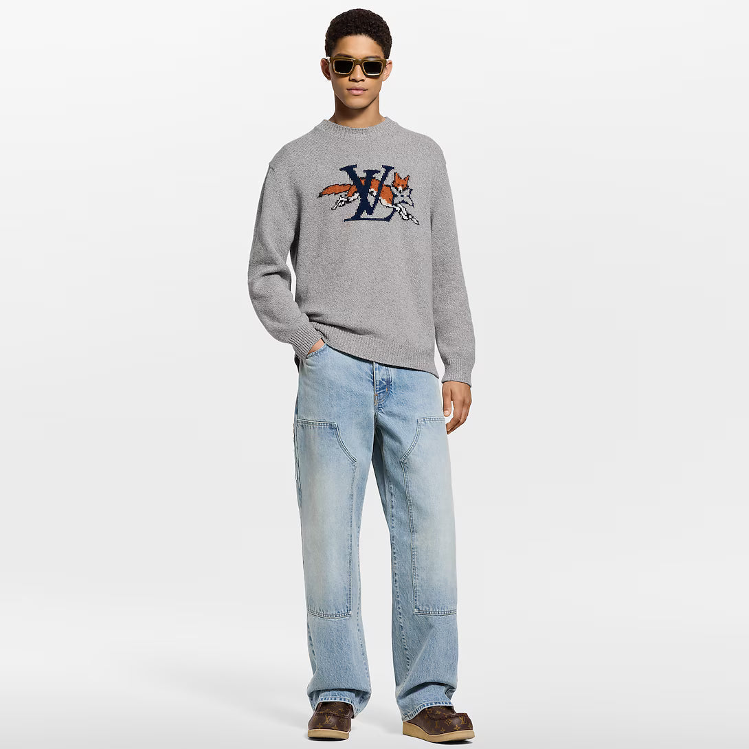 Chunky Wool-Cashmere Crewneck