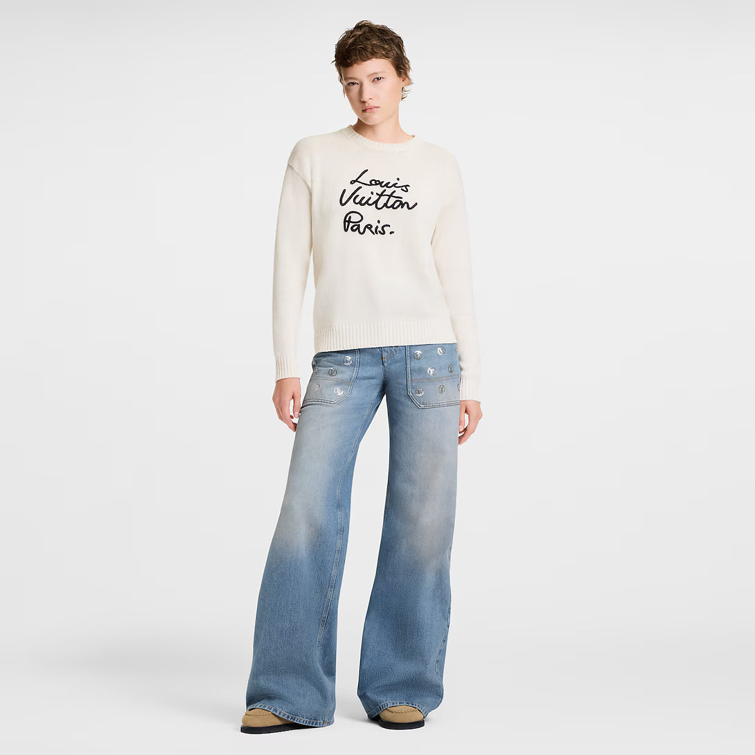 Cursive Signature Pullover