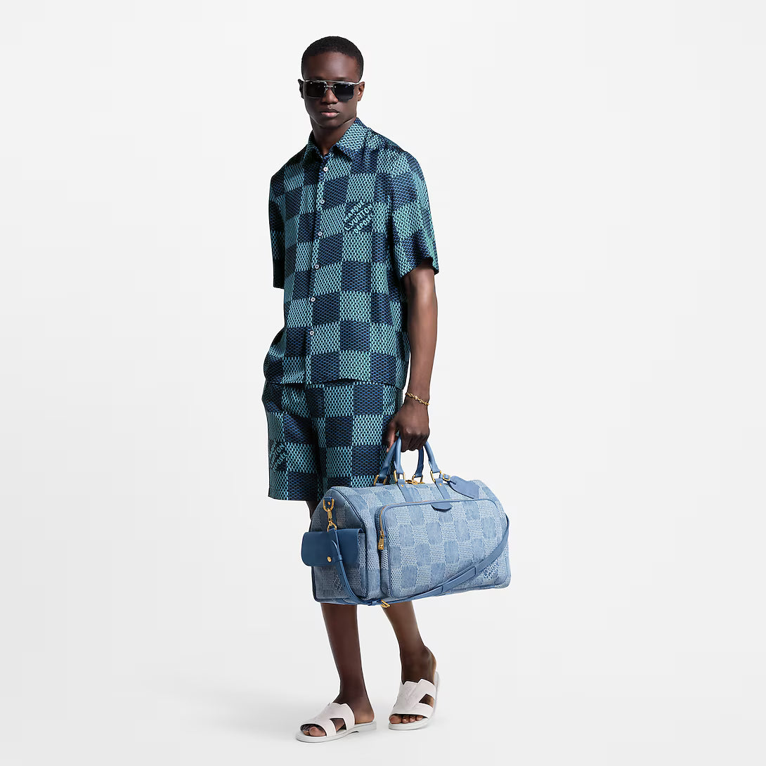 Damier Silk Shorts