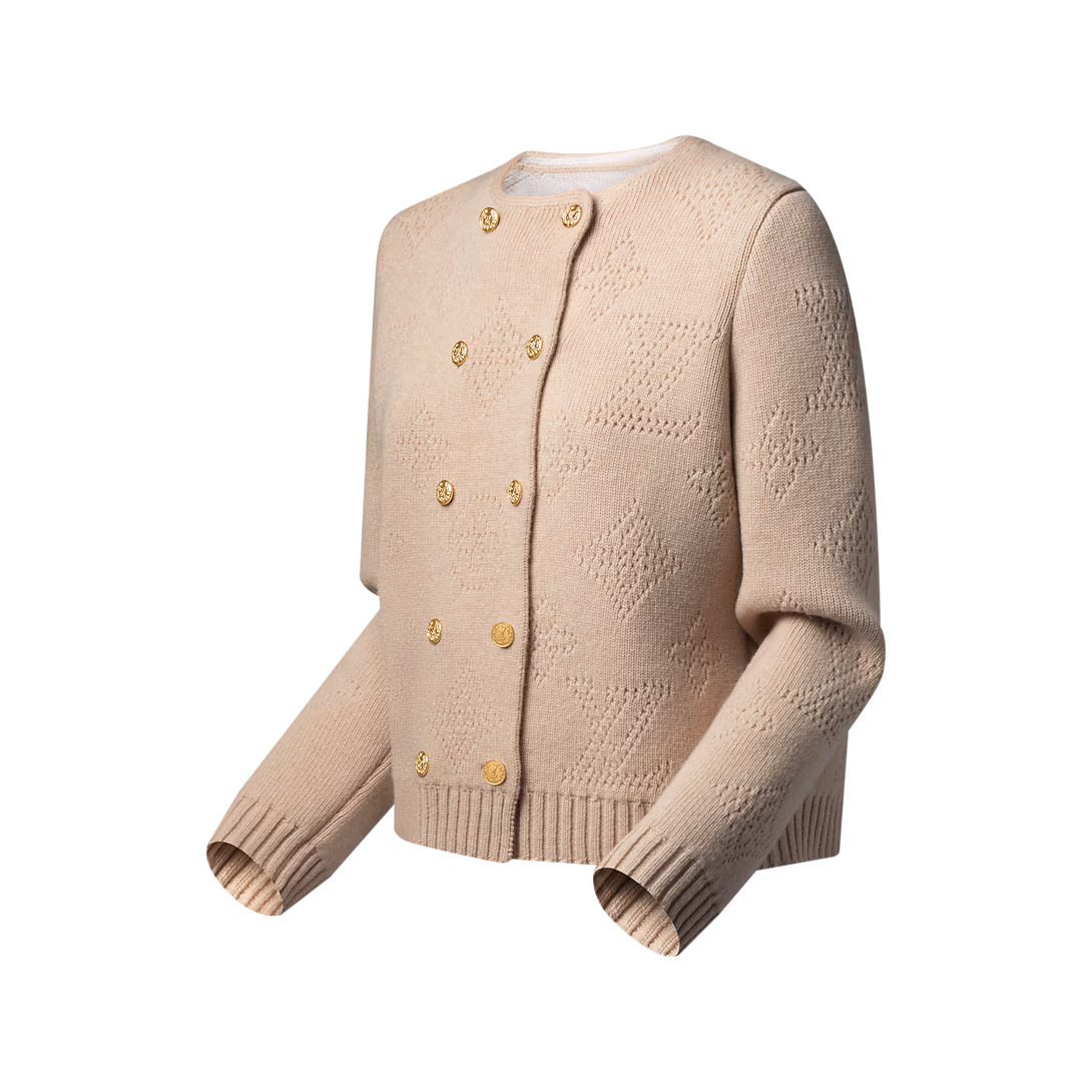 Double-Breasted Mahina Knit Cardigan