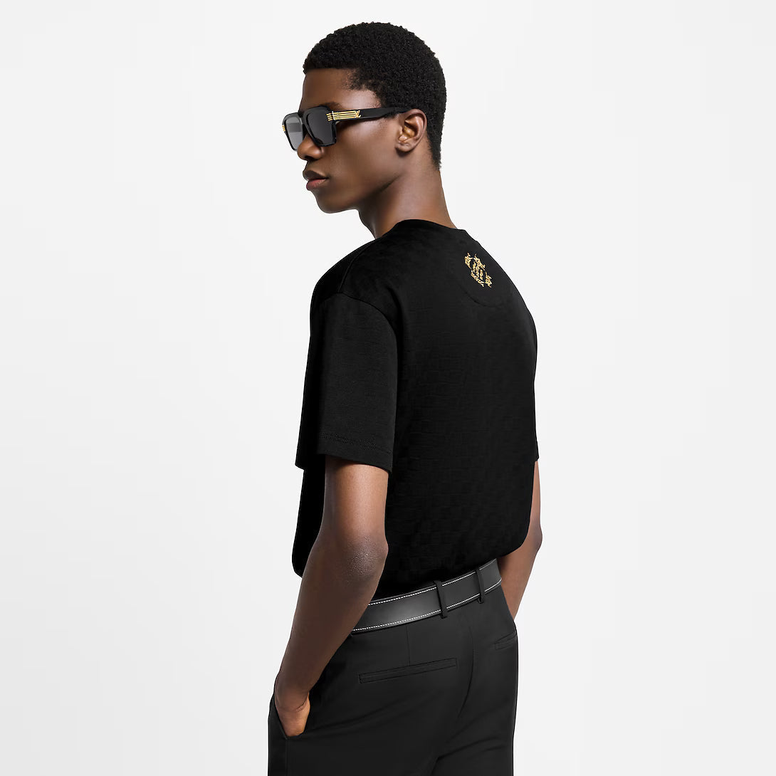 Embellished Damier Pique T-Shirt