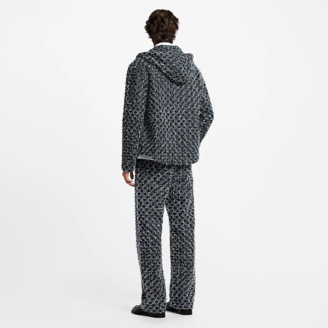 Flocked Monogram Denim Skate Pants
