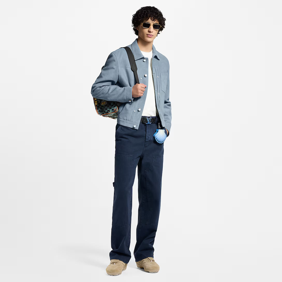 Garment-Dyed Denim Carpenter Pants