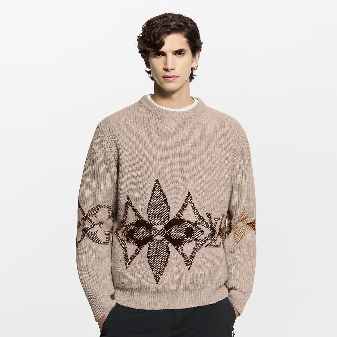 Graphic Knitted Crewneck
