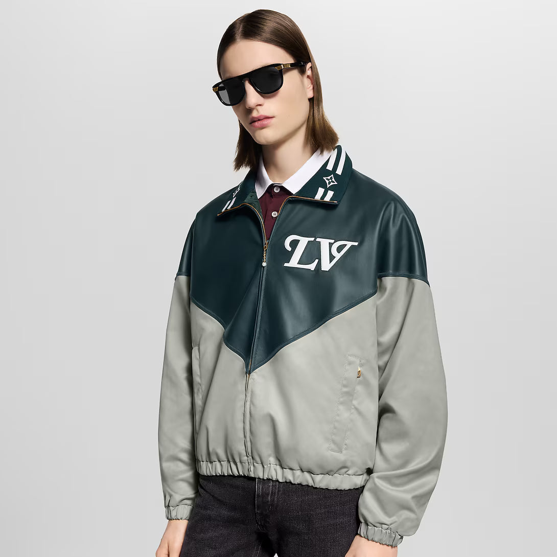 Graphic Leather Mix Tracktop