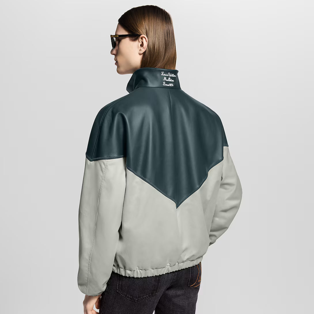 Graphic Leather Mix Tracktop