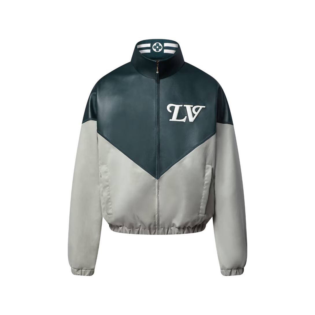 Graphic Leather Mix Tracktop