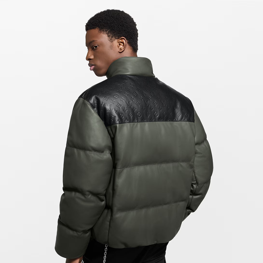 Leather Down Jacket