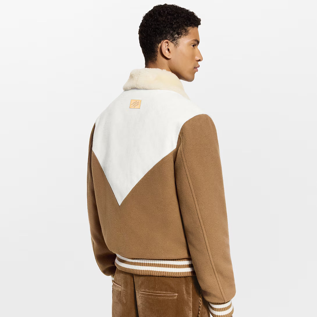 Monogram Blouson With Shearling Collar
