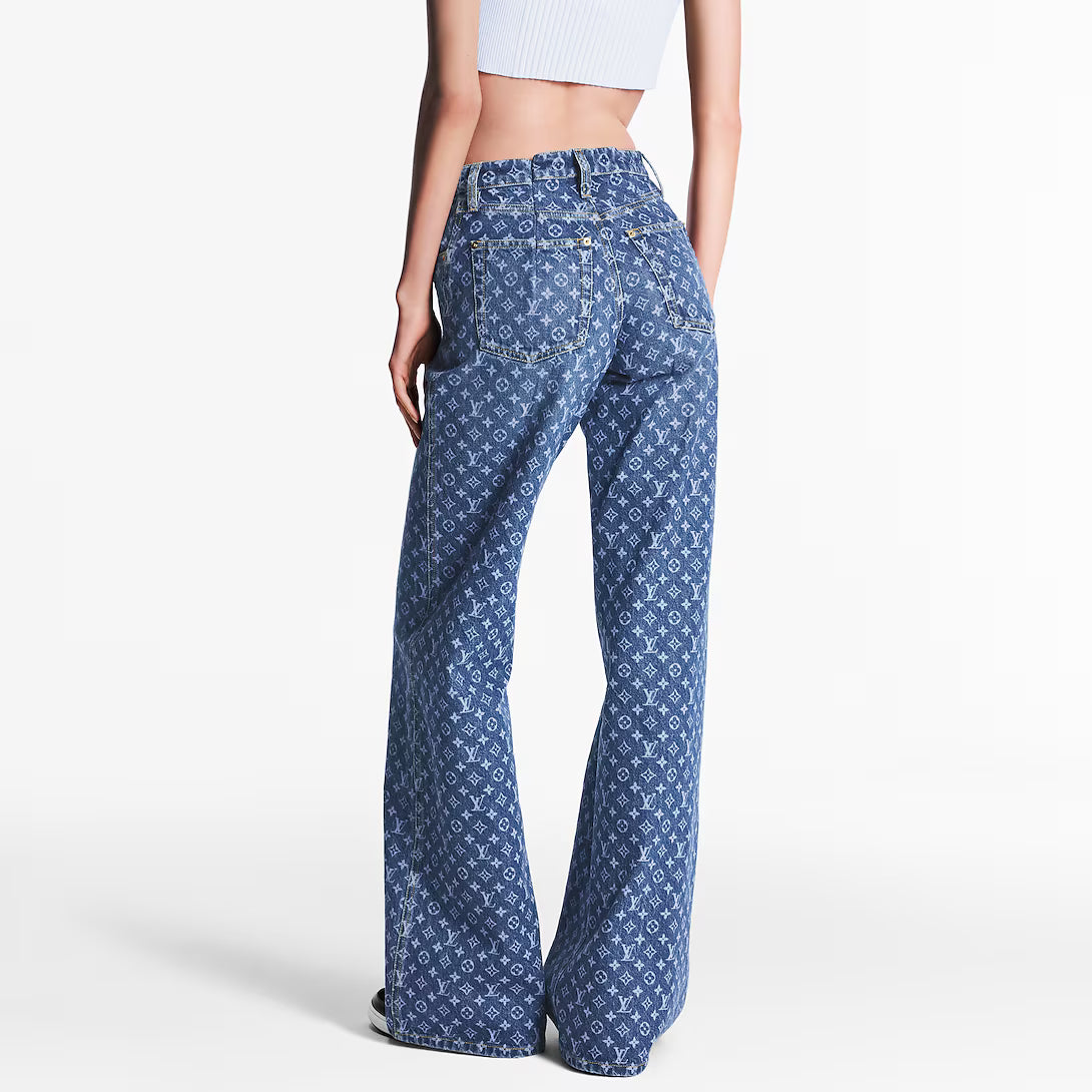 Monogram Flared Jeans