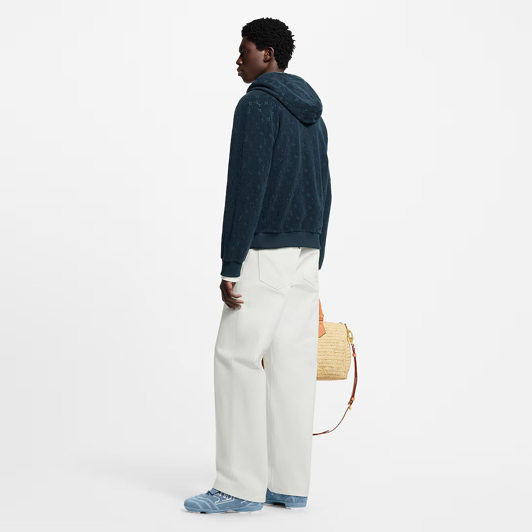 Monogram French Terry Zip-Through Hoodie