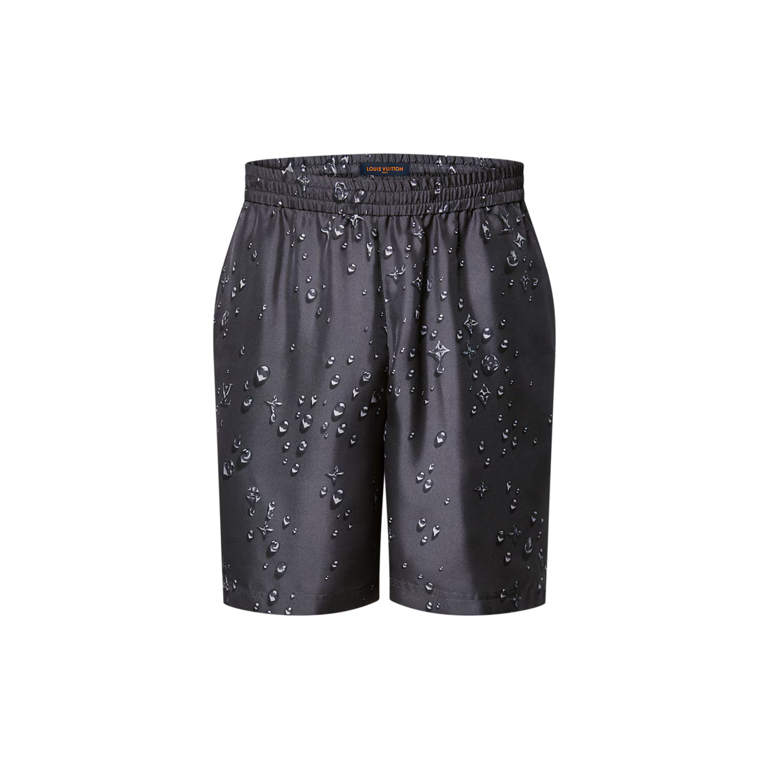 Monogram Silk Shorts