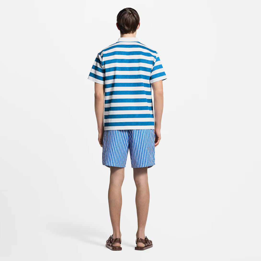 Monogram Striped Polo Shirt
