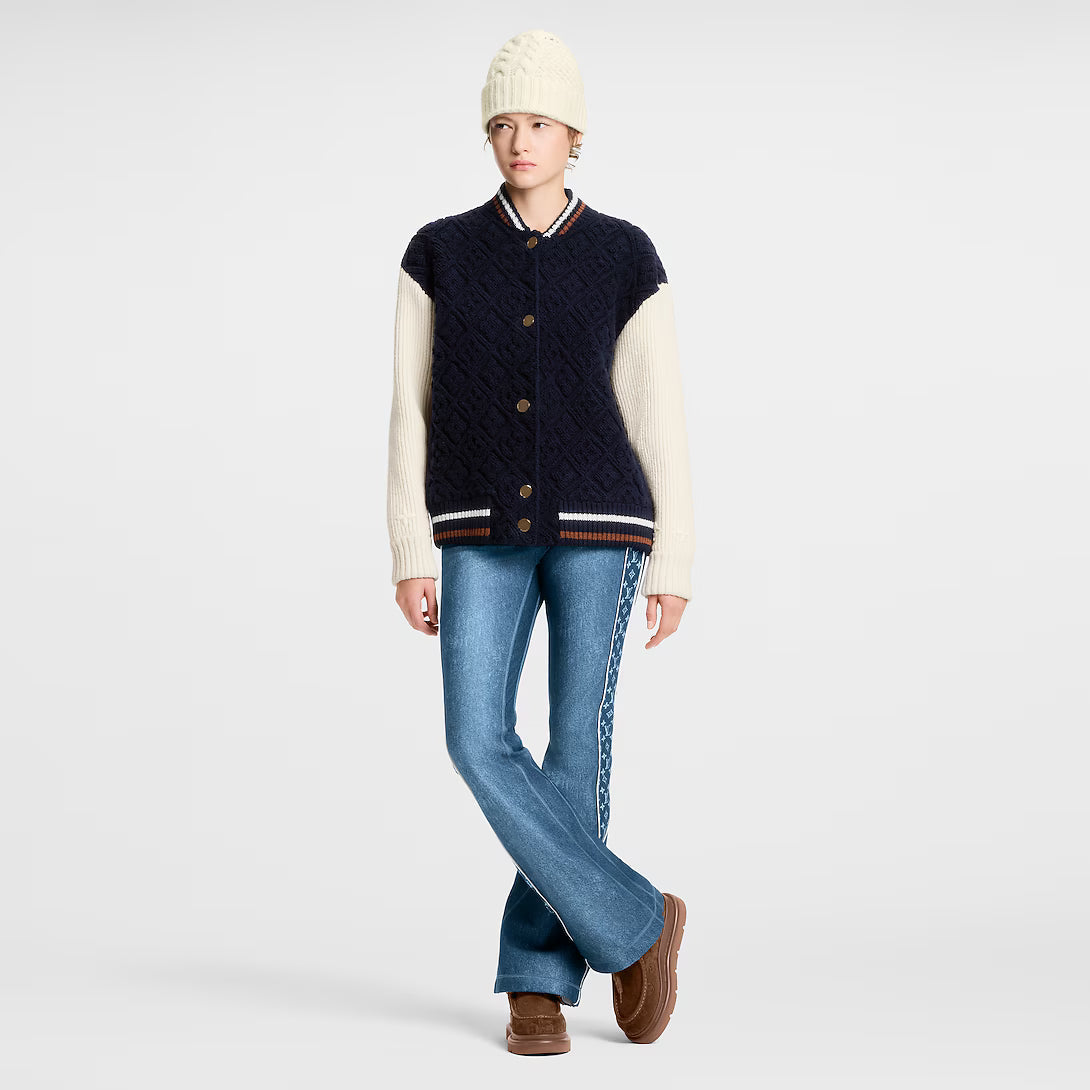 Monogram Toweling Varsity Jacket
