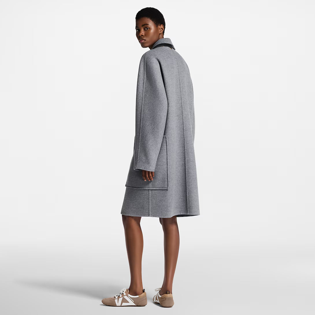 Removable Collar Double Face Coat