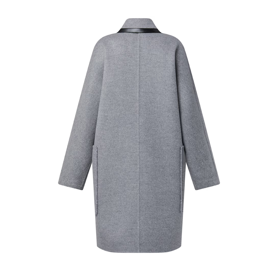 Removable Collar Double Face Coat