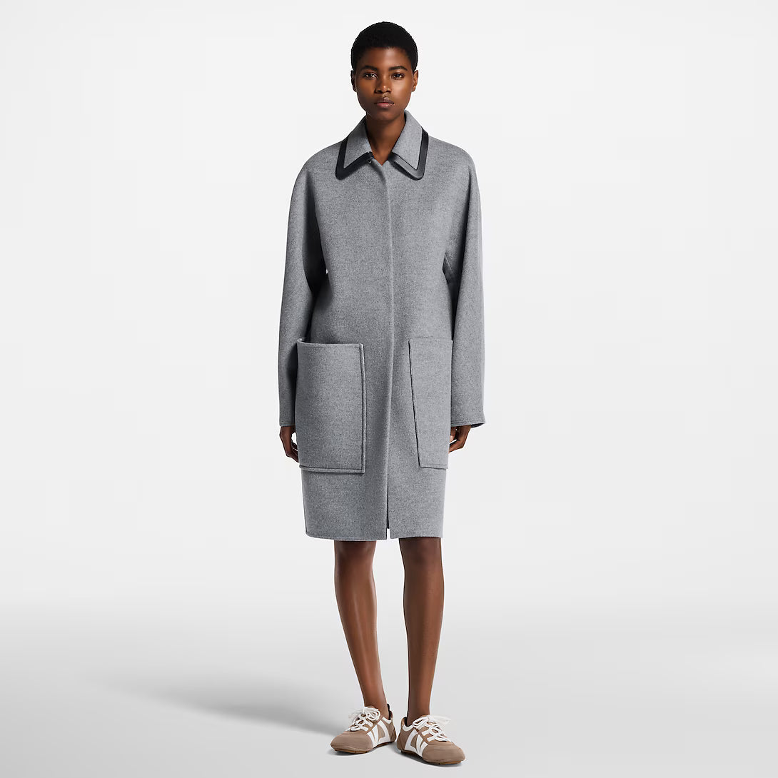 Removable Collar Double Face Coat