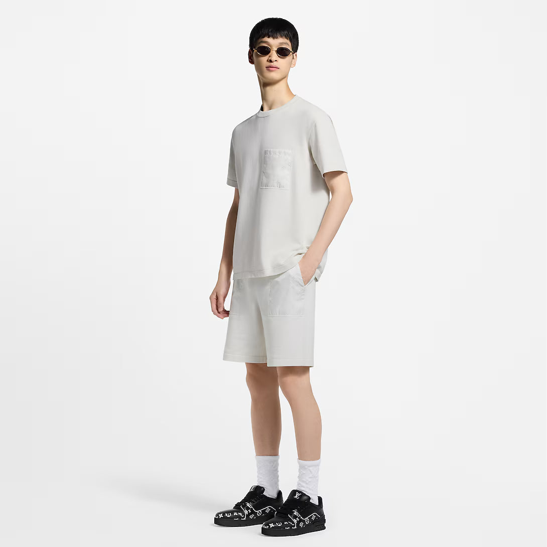 T-Shirt With Monogram Nylon Details