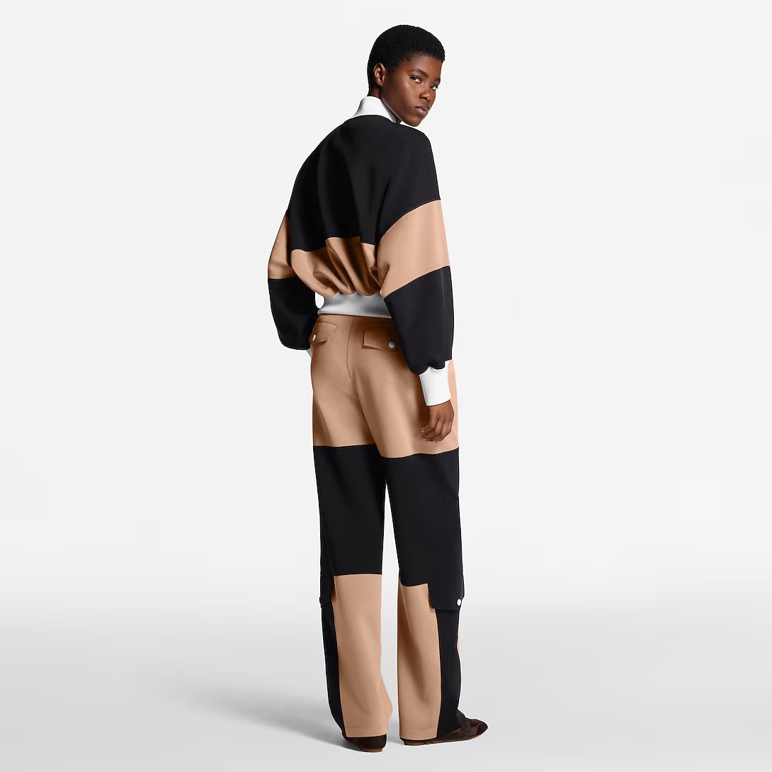 Color-Blocked Bomber Jacket