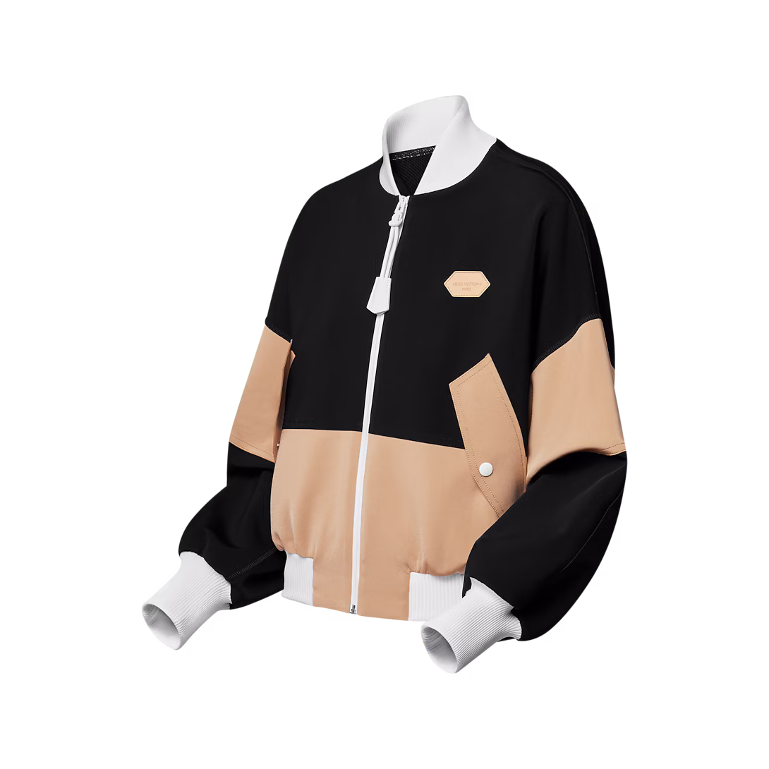 Color-Blocked Bomber Jacket