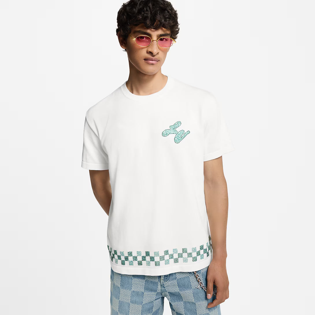 Embellished Short-Sleeved Crewneck