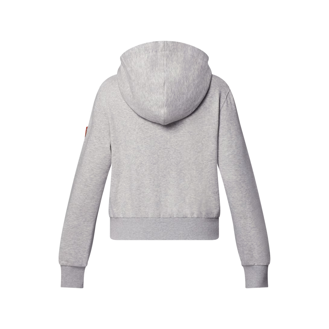 Leather Accent Hoodie