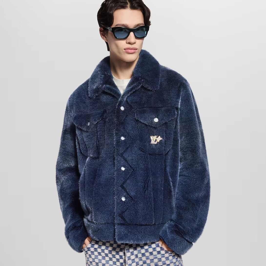 Mink Denim Trucker Jacket