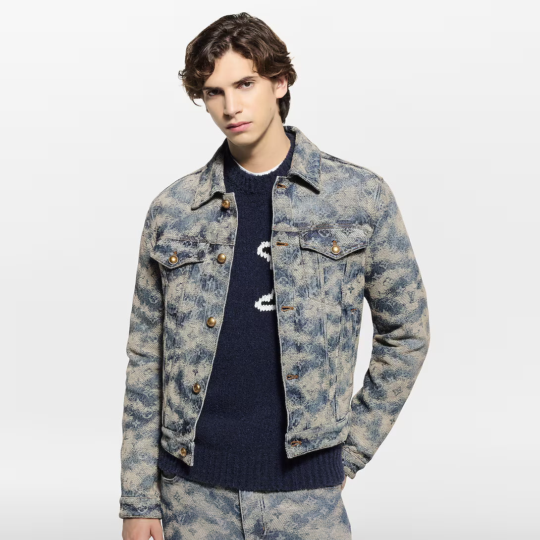 Monogram Denim Trucker Jacket