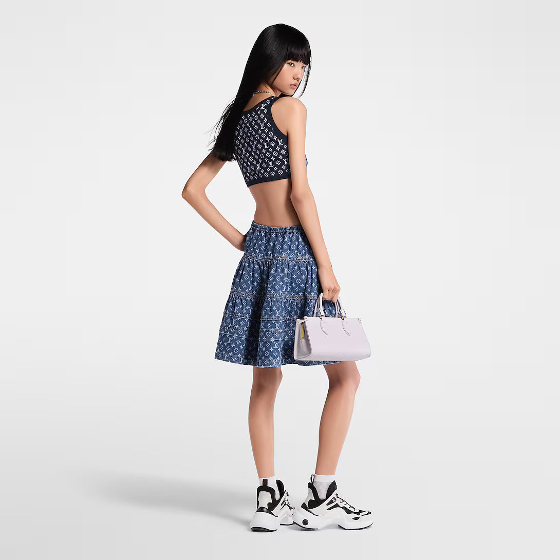 Monogram Jacquard Knit Crop Top