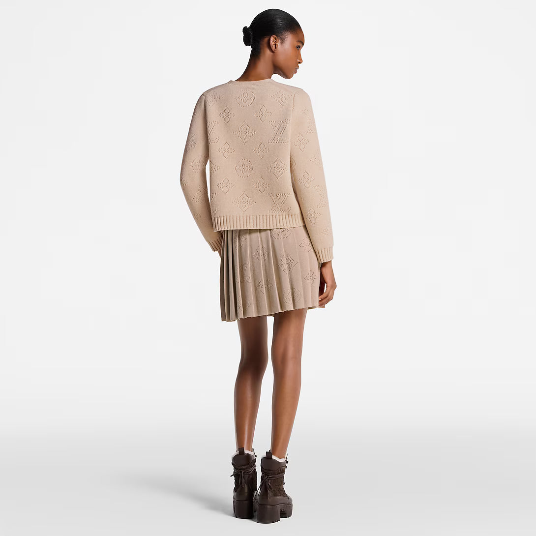 Pleated Mahina Knit Skirt