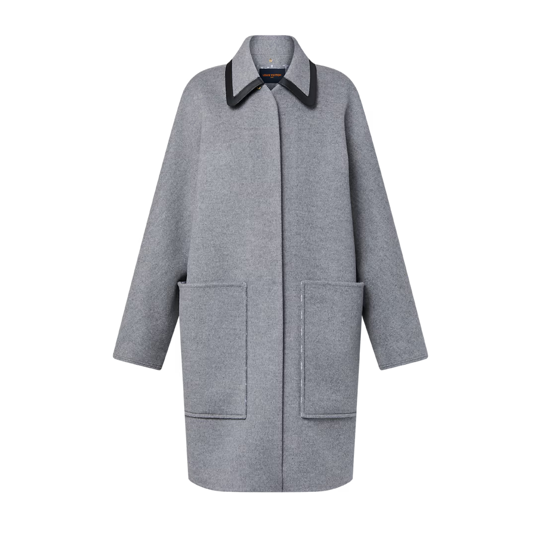 Removable Collar Double Face Coat