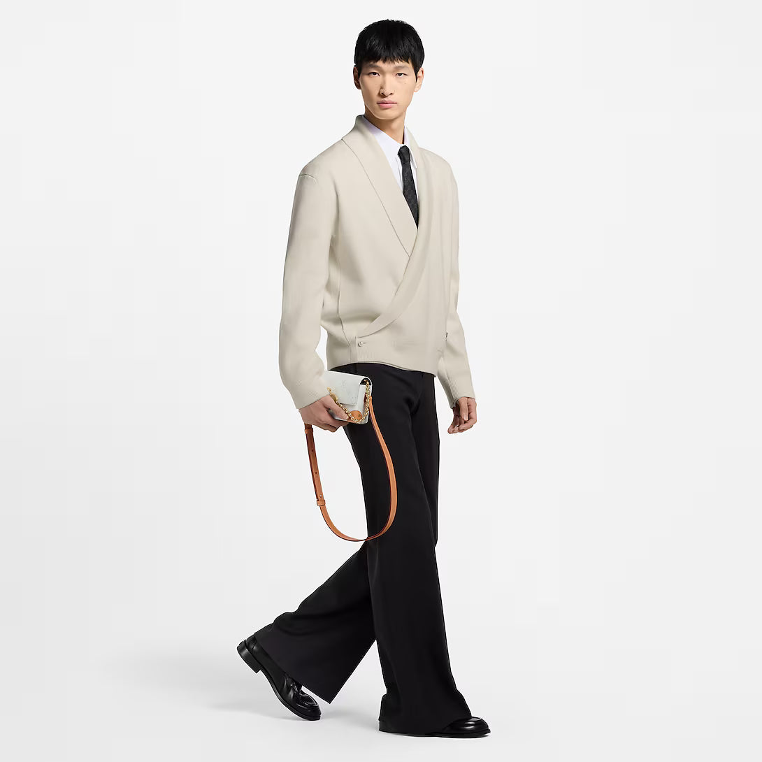 Shawl Collar Knit Jacket
