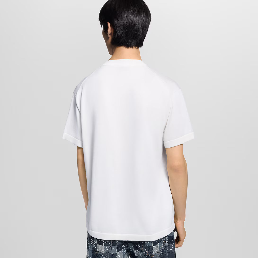 Short-Sleeved Knitted Crewneck