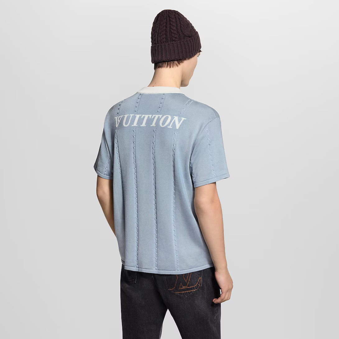 Silk-Cotton Short-Sleeved Crewneck